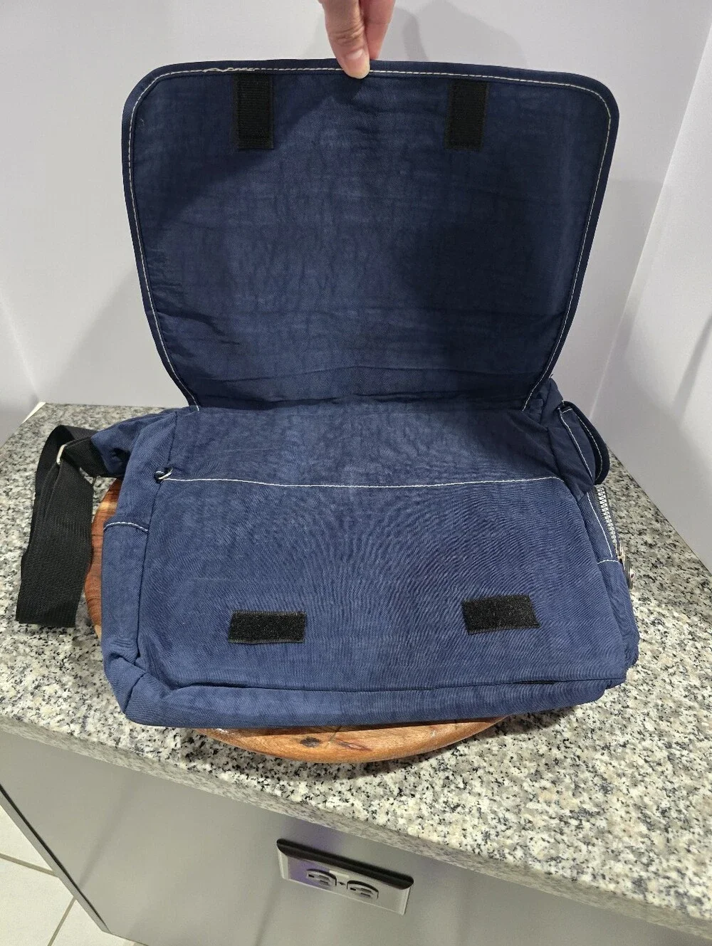 Kipling Madhouse Messenger Bag Navy Blue Unisex Adjustable Strap